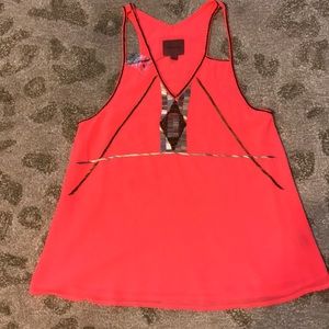 I. Madeline Aztec Neon Tank